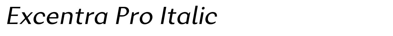 Excentra Pro Italic image